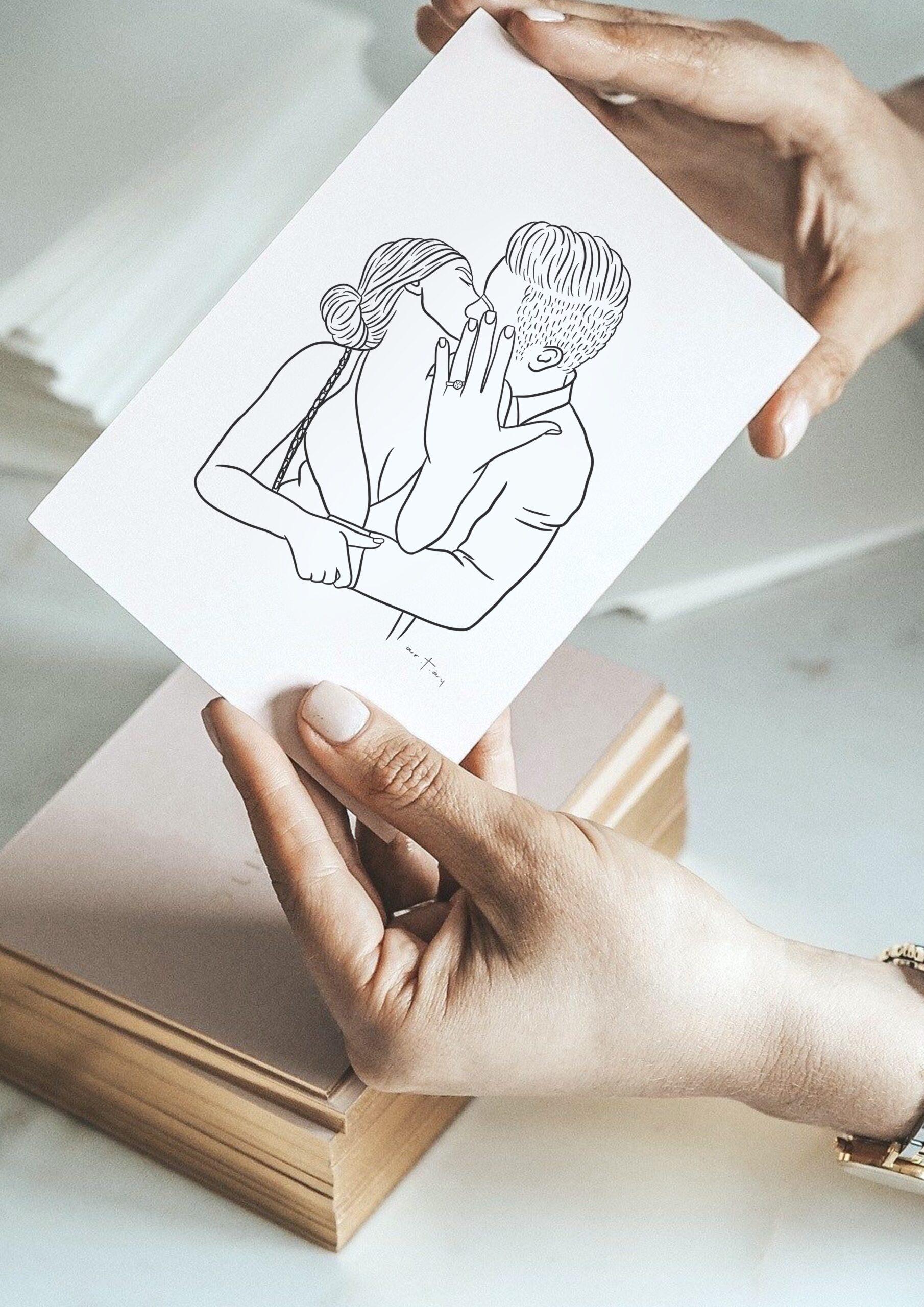 Black Line Drawing - Image 5