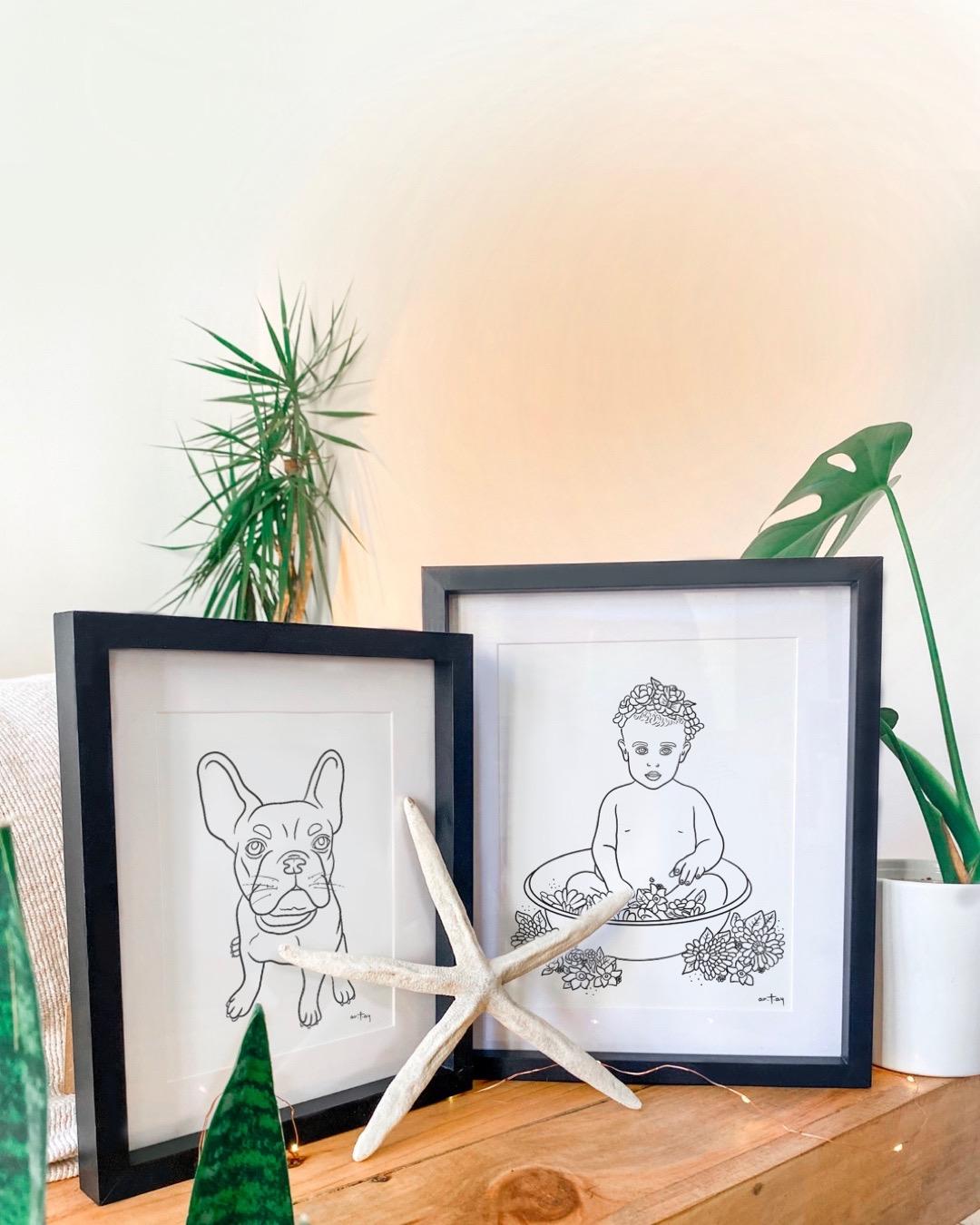 Black Line Drawing - Image 10